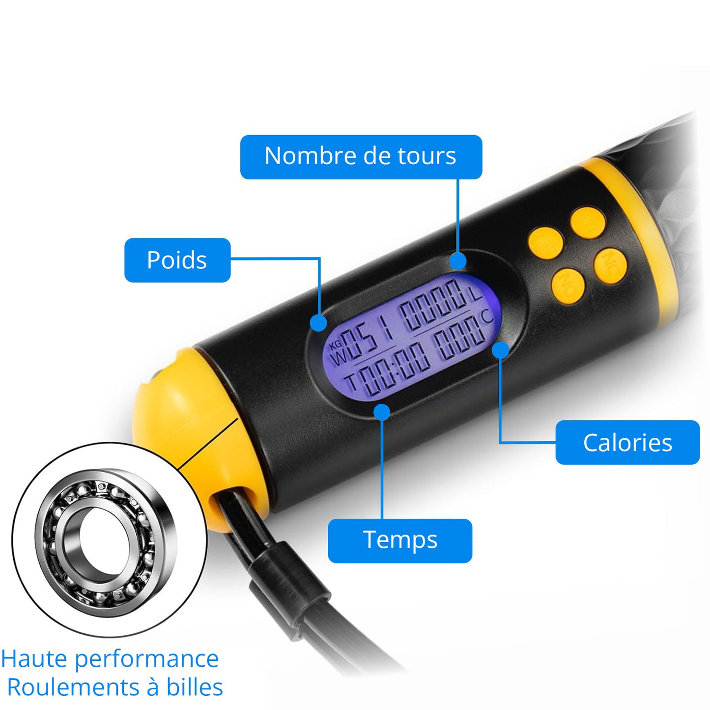 Pulsit Pro™ : La Corde à Sauter Intelligente 2 en 1